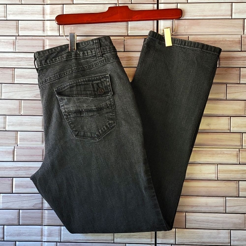 Style & Co black denim jeans womens Size Large